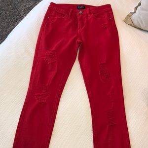 Gorgeous Red Bebe Jeans